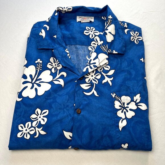 Pacific Legend Mens Shirt XL Floral Print Made In Hawaii Short Sleeve Button Up - Picture 1 of 9